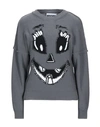 Moschino Sweaters In Grey