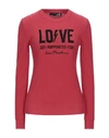 Love Moschino Sweaters In Red