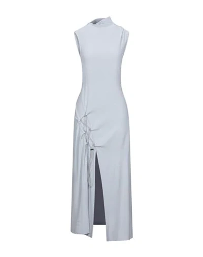 Off-white Woman Maxi Dress Light Grey Size 2 Viscose, Elastane