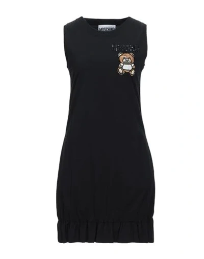 Moschino Short Dresses In Black