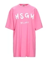 Msgm Short Dresses In Fuchsia