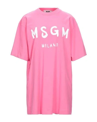 Msgm Short Dresses In Fuchsia