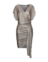 Space Simona Corsellini Short Dresses In Beige