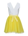 Soallure Short Dresses In White