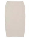 Rick Owens Midi Skirts In Beige