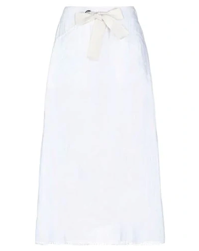 19.70 Nineteen Seventy 3/4 Length Skirts In White