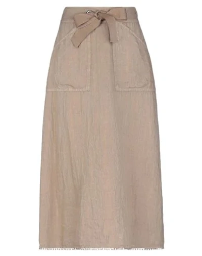 19.70 Nineteen Seventy 3/4 Length Skirts In Beige