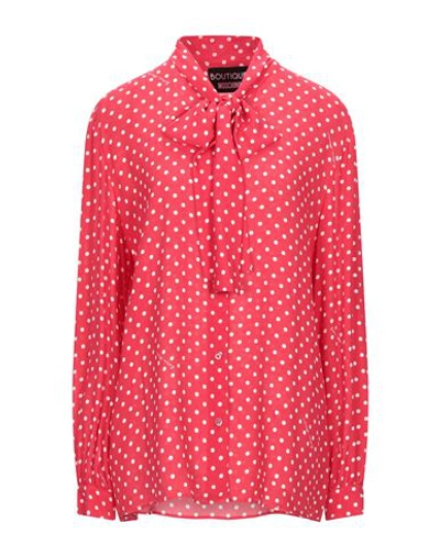 Boutique Moschino Shirts In Red