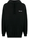 BALENCIAGA EMBROIDERED LOGO HOODIE