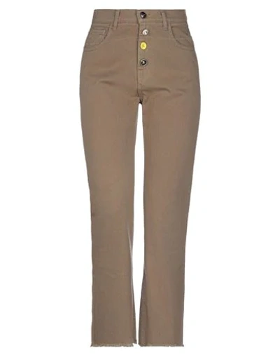 Semicouture Jeans In Beige