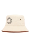 BURBERRY BUBERRY LOGO CANVAS BUCKET HAT,8049476