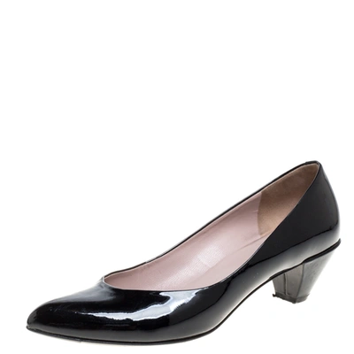 Pre-owned Marc By Marc Jacobs Black Patent Leather Pumps Size 37