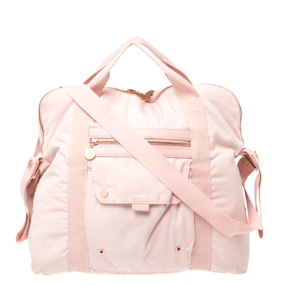 Pre-owned Stella Mccartney Light Pink Nylon Fern Diaper Bag