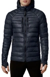 Canada Goose Men S Hybridge Lite Tech Down Hoody Jacket Navy In Atlantic Navy