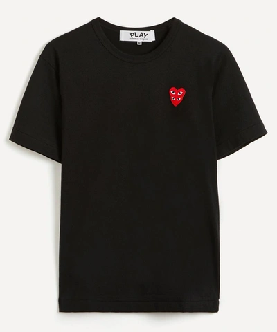Comme Des Garçons Play Comme Des Garcons Play Play T-shirt With Heart Logo Patch In Black