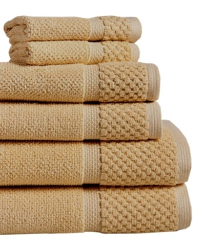 Cobra Diplomat 6-piece 100% Cotton Bath Towel Set In Taupe