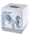 AVANTI CAICOS SEA TURTLES RESIN TISSUE BOX COVER