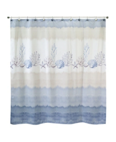 Avanti Abstract Coastal Shower Curtain Bedding In Multi