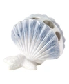 AVANTI ABSTRACT COASTAL SEASHELLS & CORAL CERAMIC TOOTHBRUSH HOLDER