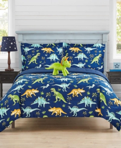 MYTEX KIDS WATERCOLOR DINOSAUR 4-PC. COMFORTER SET, FULL