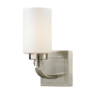 Elk Lighting Dawson Collection 1 Light Bath In Brushed Nickel In Silver
