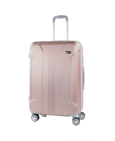 American Green Travel Denali S 26 In. Anti-theft Tsa Expandable Spinner Suitcase In Rose Gold