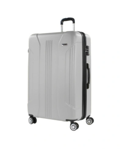 American Green Travel Denali S 30 In. Anti-theft Tsa Expandable Spinner Suitcase In Silver