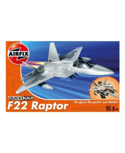 Airfix Quickbuild Lockheed Martin F22 Raptor Jet Brick Building Plastic Model Kit - J6005