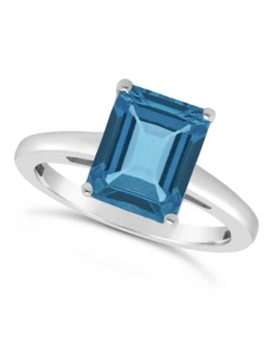 Macy's London Blue Topaz (4 Ct. T.w.) Ring In Sterling Silver