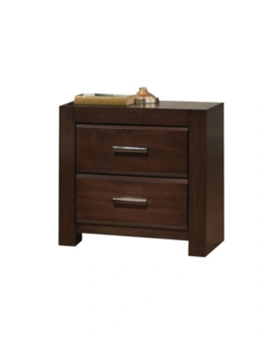 Acme Furniture Oberreit Nightstand In Brown