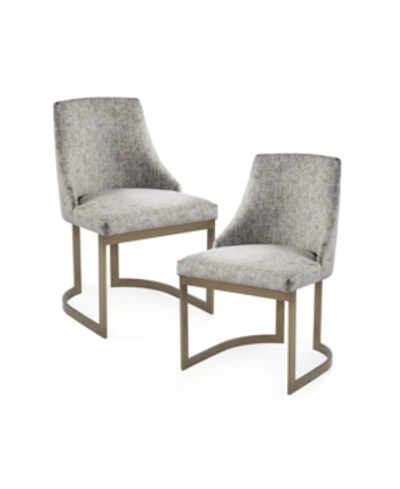 Madison Park Bryce Dining Chair, Set Of 2 In Gray