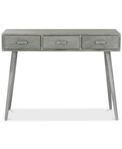 Furniture Albus 3-drawer Console Table In Slate Grey