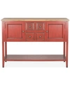 Furniture Tilly Sideboard In Wine And Weathered Top