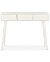 Furniture Albus 3-drawer Console Table In Distressed White