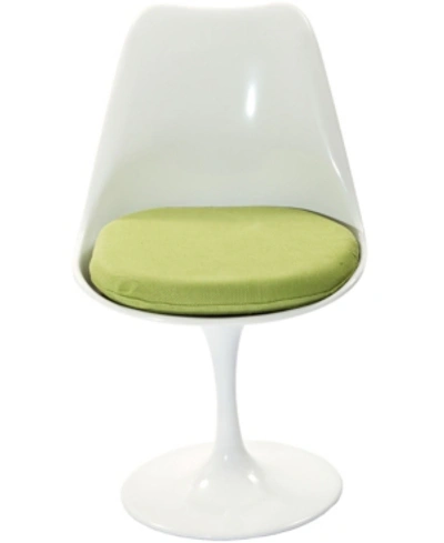 Modway Lippa Dining Fabric Side Chair In Green