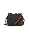Givenchy Mc3 Slim Leather Crossbody Bag In Black Red