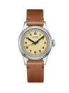 LONGINES THE LONGINES HERITAGE MILITARY STAINLESS STEEL & LEATHER-STRAP WATCH,400013091643