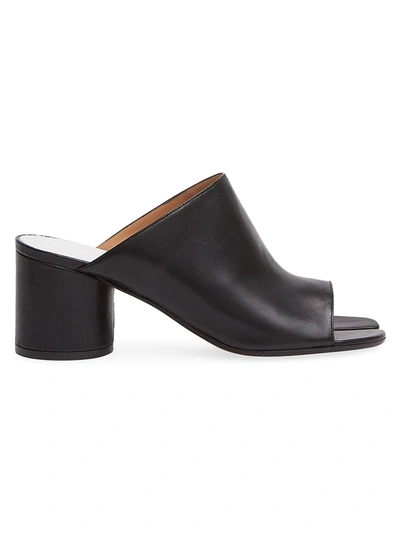 Maison Margiela Hannah Leather Mules In Black