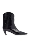 Khaite Dallas Ankle Boots In Black