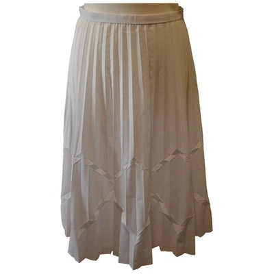 Pre-owned Emporio Armani Mid-length Skirt In White