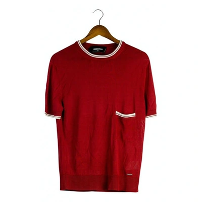 Pre-owned Dsquared2 Red Viscose T-shirt