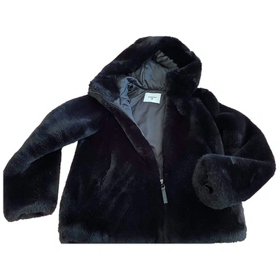 Pre-owned Dondup Coat In Black