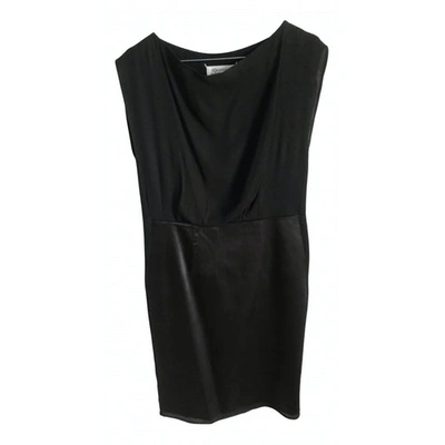 Pre-owned Maison Margiela Silk Mid-length Dress In Black