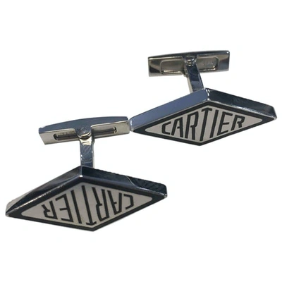 Pre-owned Cartier Silver Plated Cufflinks