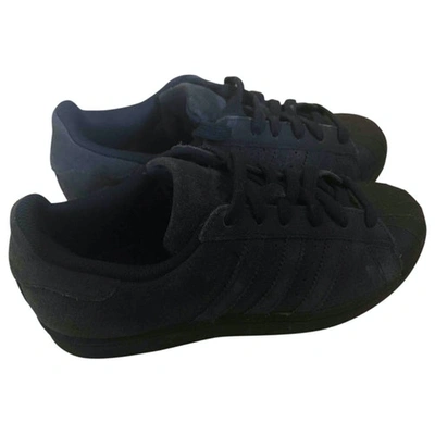 Pre-owned Adidas Originals Trainers In Navy