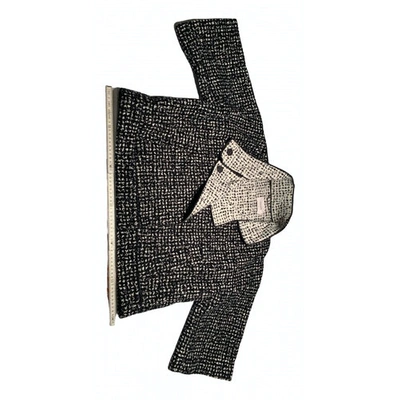 Pre-owned Dorothee Schumacher Wool Short Vest In Black