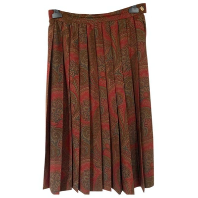 Pre-owned Marella Wool Skirt In Multicolour