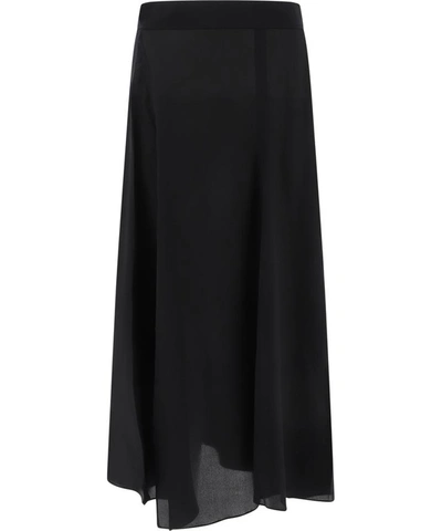 Acne Studios "izel" Silk Skirt In Black