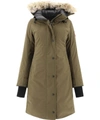 Canada Goose Chelsea Fur-hood Parka Coat In Green