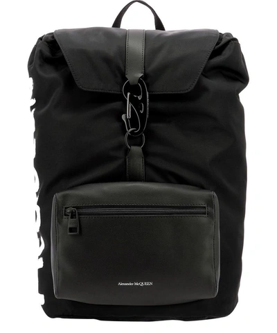 Alexander Mcqueen Black Nylon Backpack